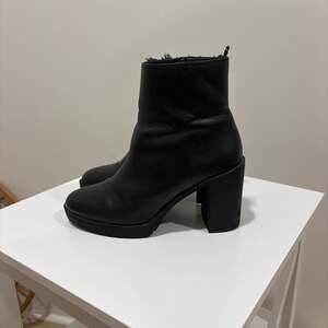 H&M Black Block Heel Ankle Boots